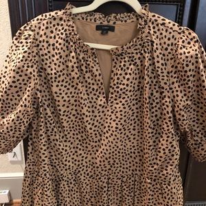 J Crew tiered ruffle dress